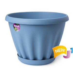 Купить Горшок цветочный "Знатный" морской бриз с поддоном d320 11 л от производителя Материя Пластика